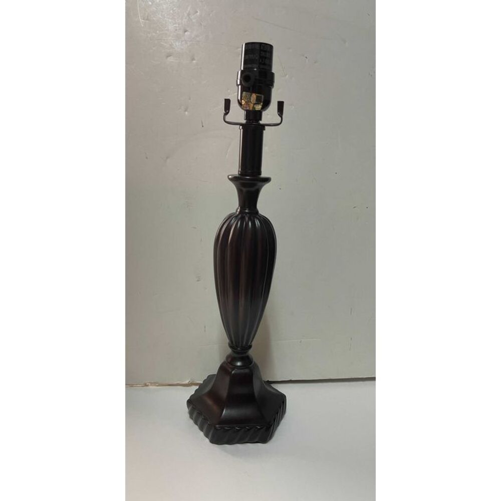 Set of 2 Antique Bronze Finished Table Lamp Bases